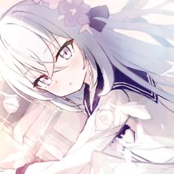 放課後の夕暮れとアズサちゃん