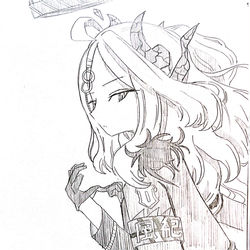 ブルアカの落書き