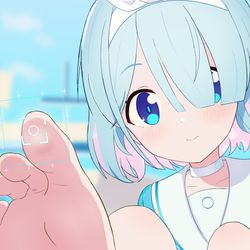 アロナちゃんは足指でも指紋認証できるらしい
