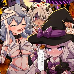 ブルアカハロウィンイラスト