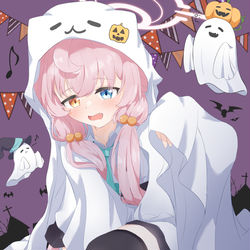 ハロウィンのシーツおばけホシノ