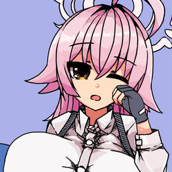 お題箱　爆乳のホシノおじさん（制服の方 できればネクタイなし差分