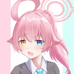 ホシノにポニテにしてもらった