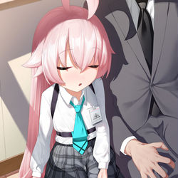寝ちゃってたホシノ💤
