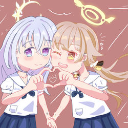 タイ制服アズサとヒフミちゃん