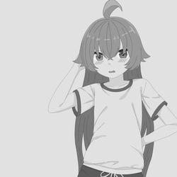 Takanashi Hoshino in gym uniform