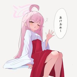 あけおめ巫女ホシノ