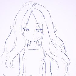 ブルーアーカイブ/ヒナ（ラフスケッチ）