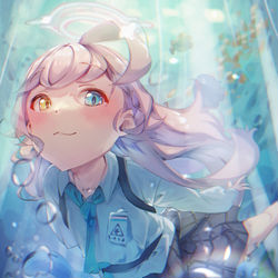 魚と泳ぐホシノちゃん🐠