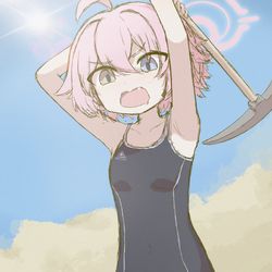 スク水ホシノ模写