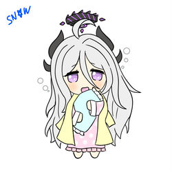パジャマ姿のヒナちゃん