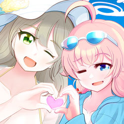 水着ノノミ＆ホシノ
