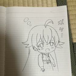244日目 模写 ブルーアーカイブ 小鳥遊ホシノ