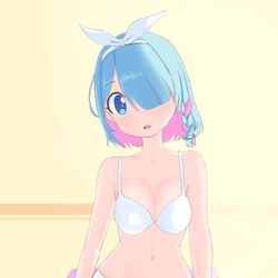 ブルーアーカイブヨガをするアロナ