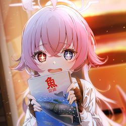 小鳥遊ホシノと図書館行ったよ
