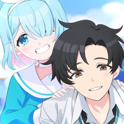 アニメ先生とアロナ