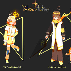 blue archive  but yellow