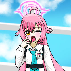 うへ〜、おじさんに何か用かな〜…？