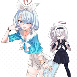 キララ風アロナと小指立てるプラナ