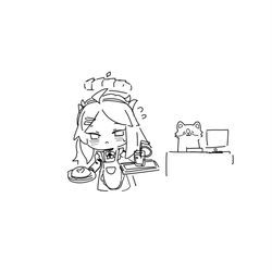 沙勒某不知名地下咖啡馆的女仆工作