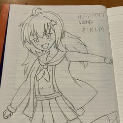 絵の練習始めてから328日目 模写 ブルーアーカイブ 宇沢レイサ