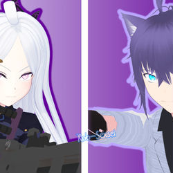 (OC x Canon) ヒナ vs 守