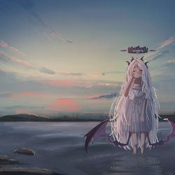 ヒナ、sunset