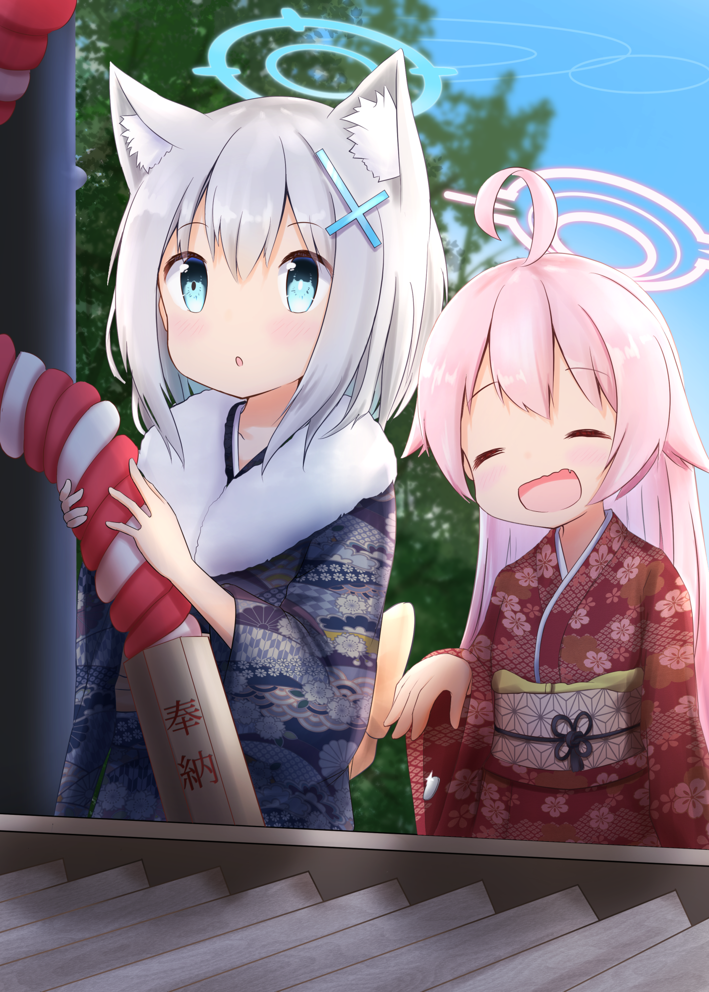 ホシノとシロコの初詣