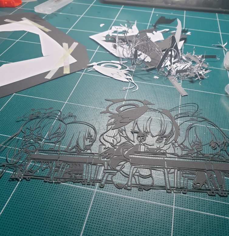 補習授業部 切り絵