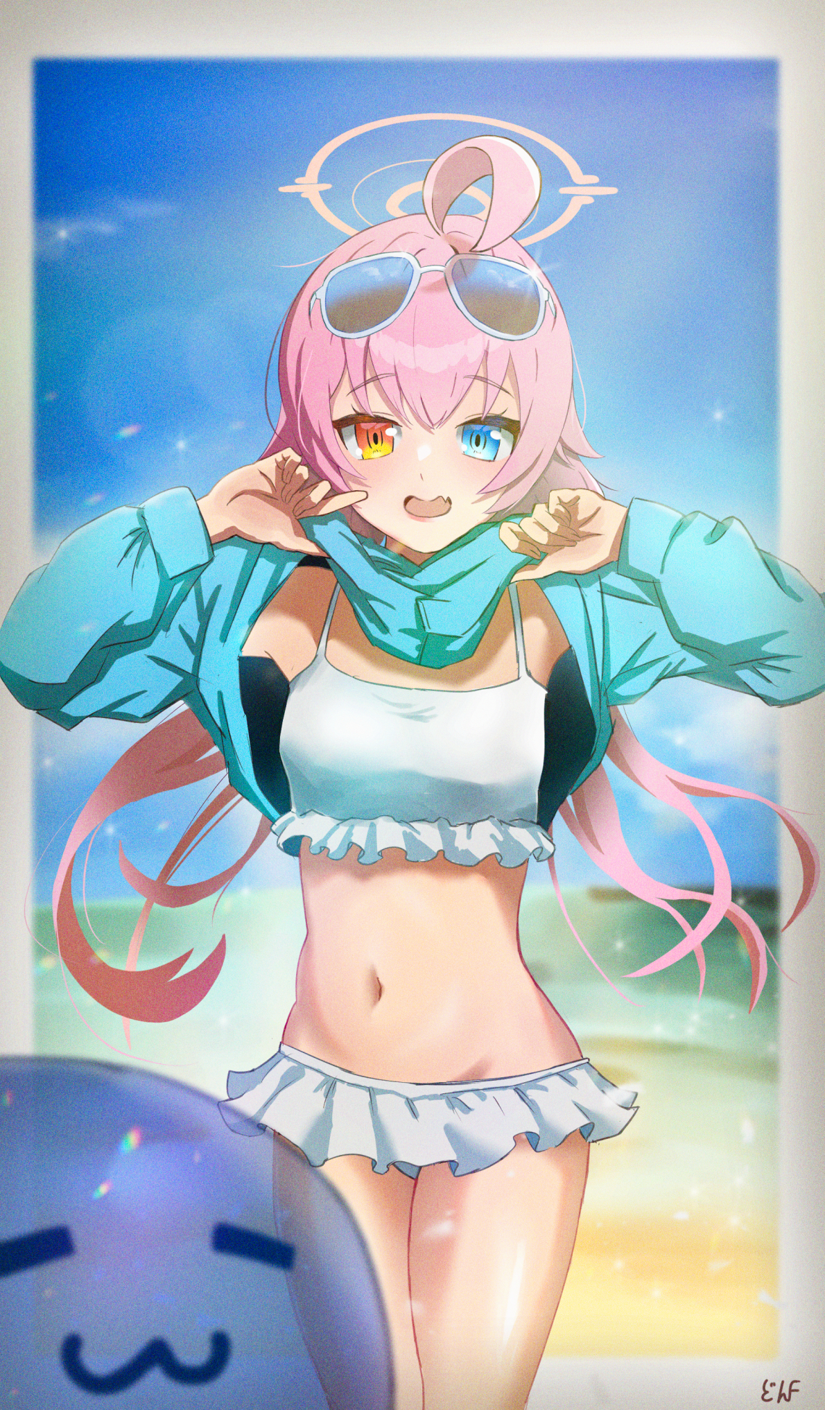 水着おじさん+覆面