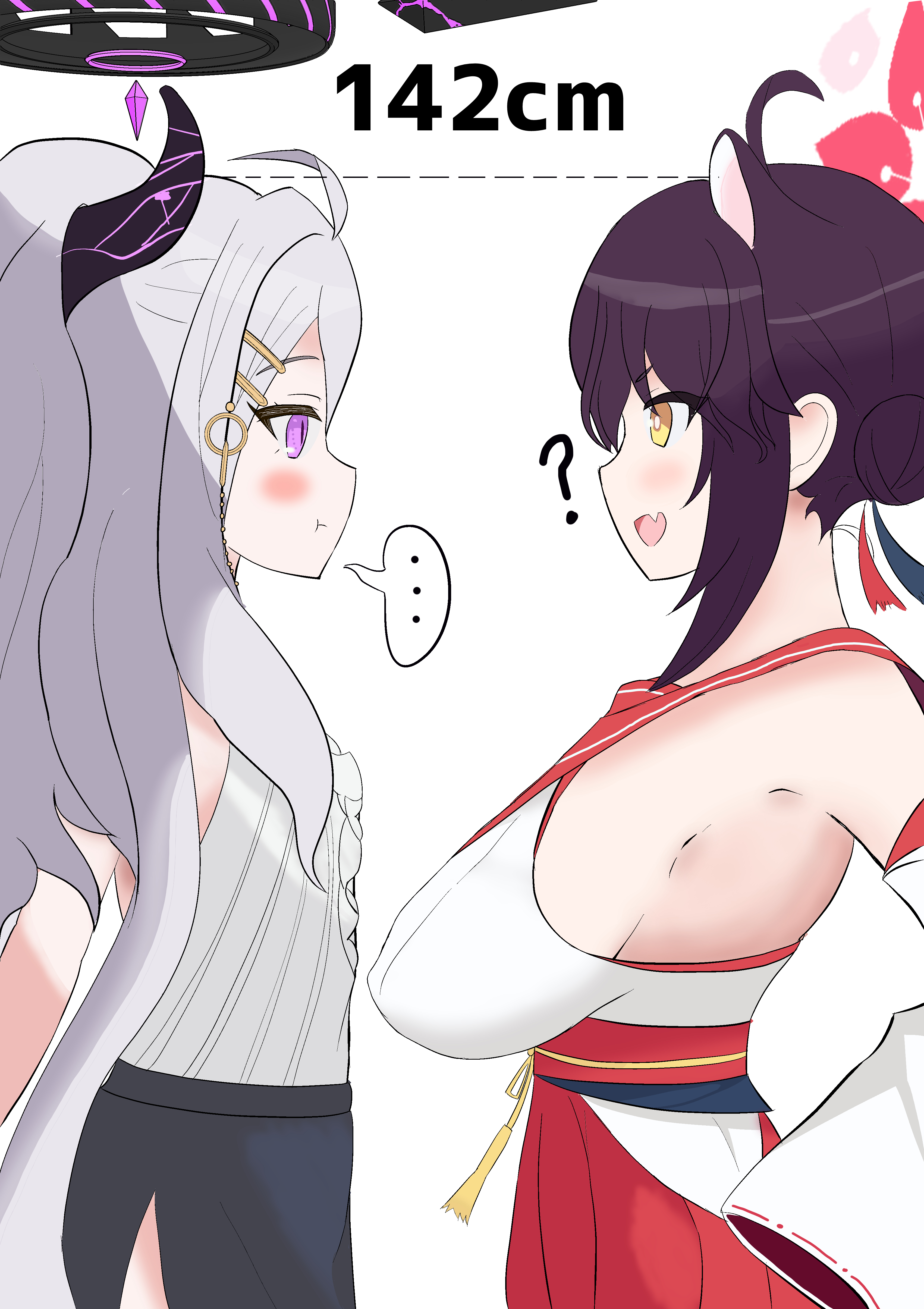 身長は同じ……身長はな