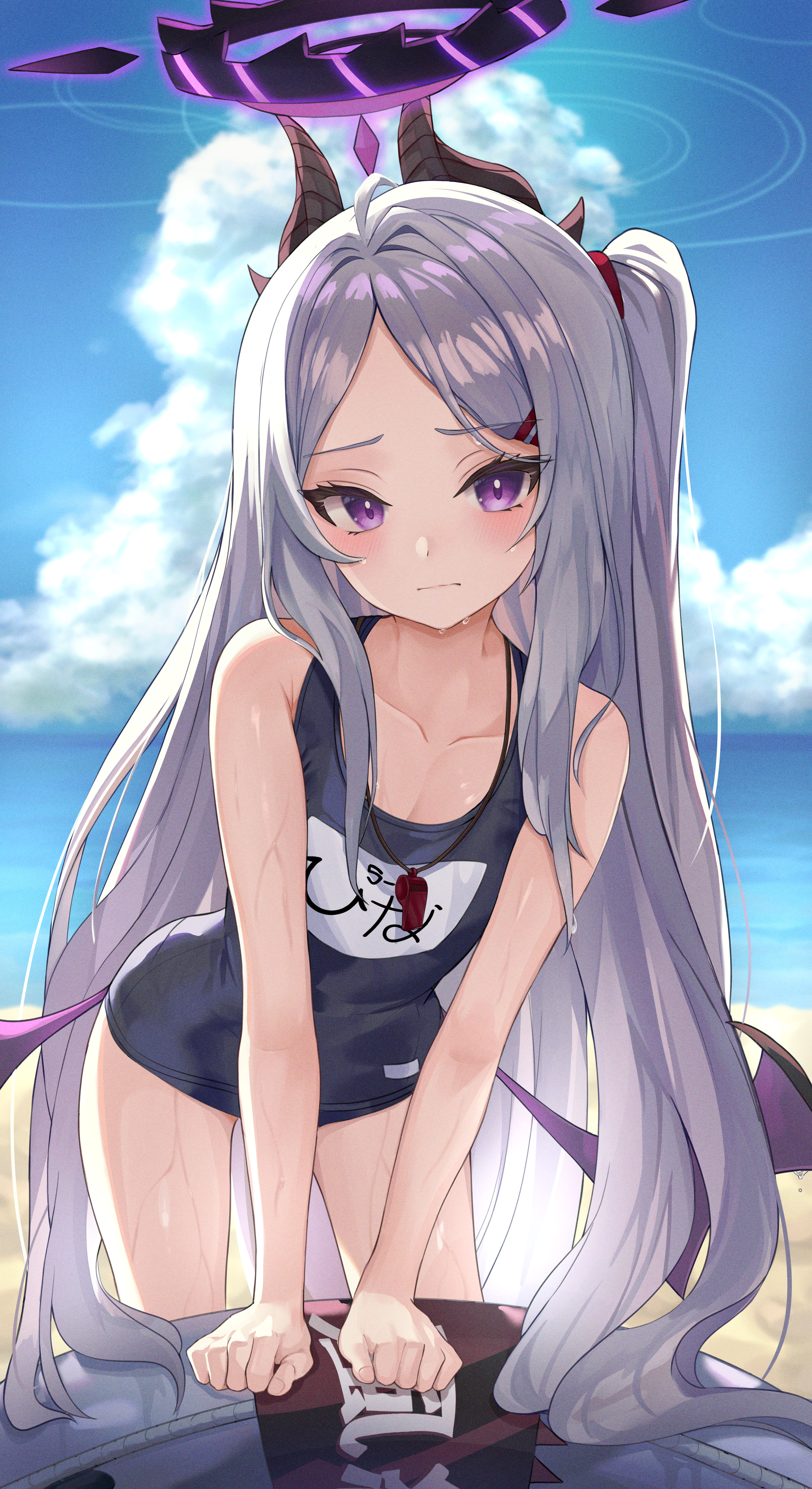 "あまり見ないでって先生。。！"
