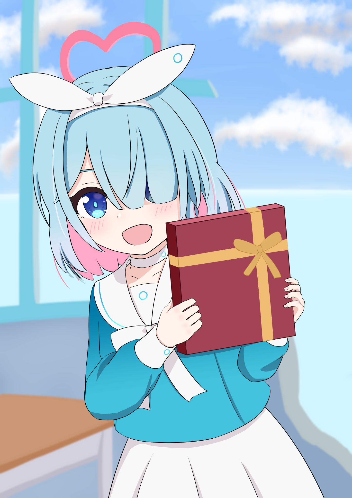 先生、アロナからプレゼントです