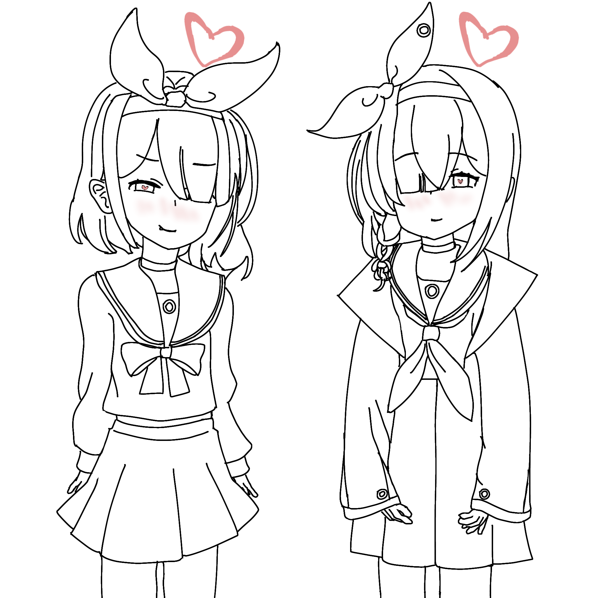 Some sketches for Blue Archive