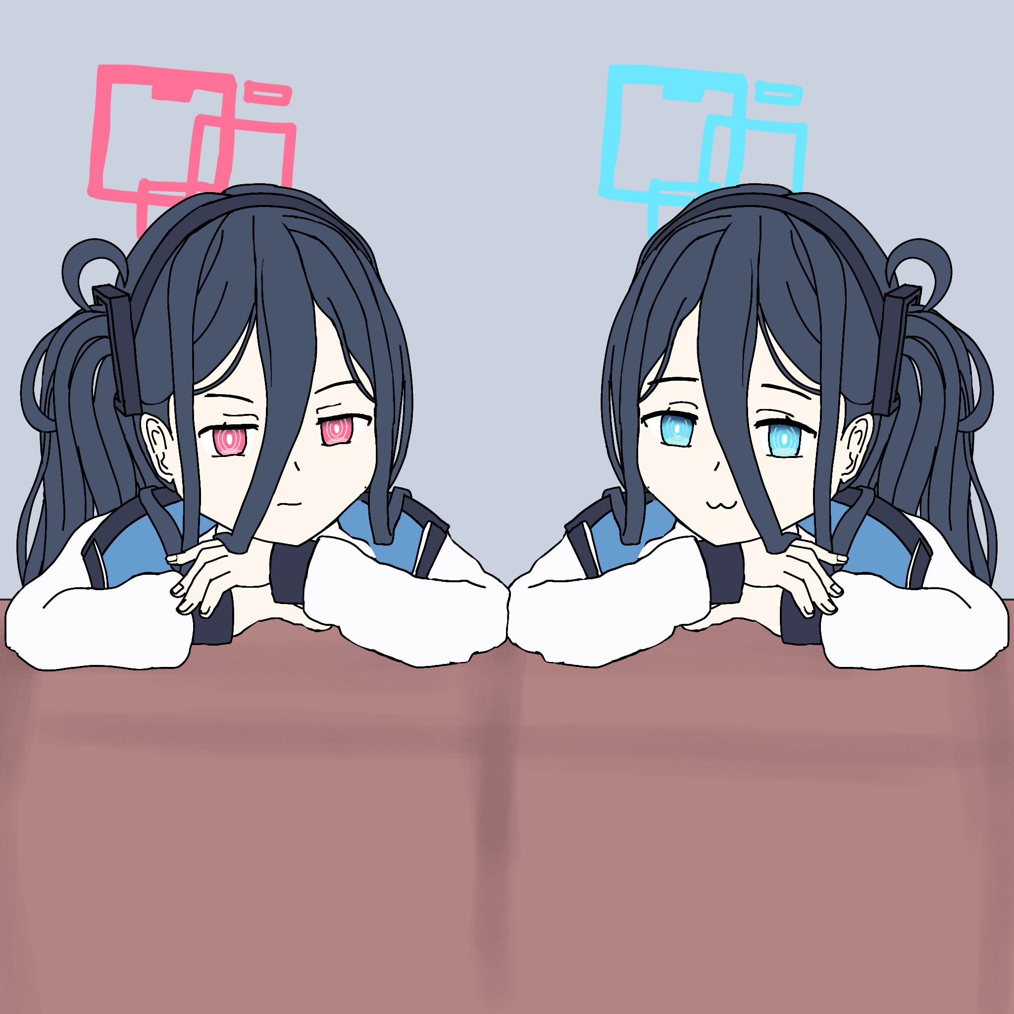 Some sketches for Blue Archive