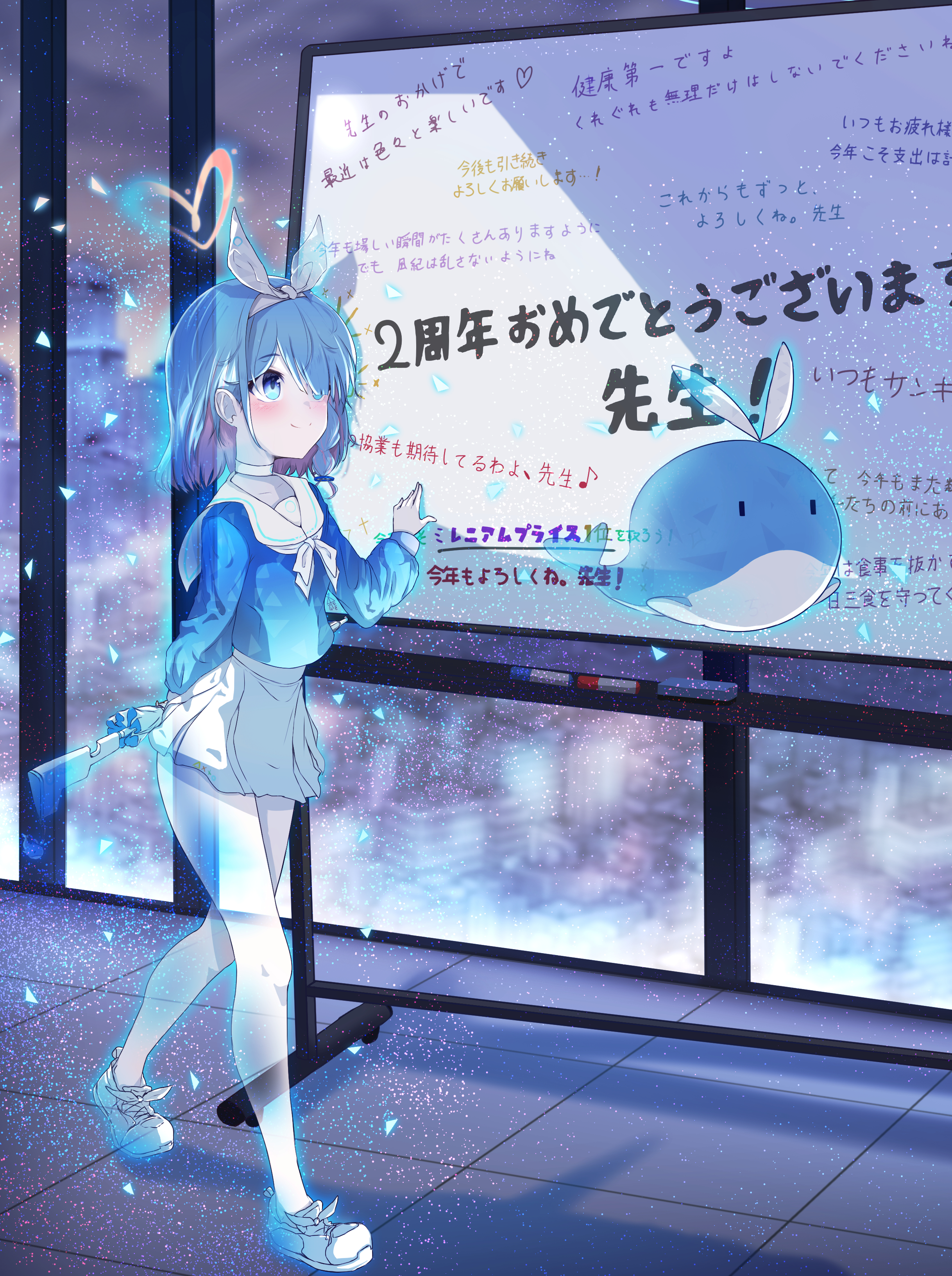 ブルアカ2周年記念アート✨おめでとうございます！