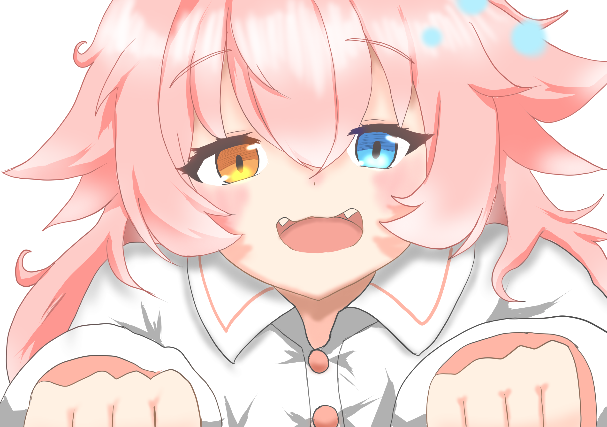 寝ぼけてる小鳥遊ホシノ