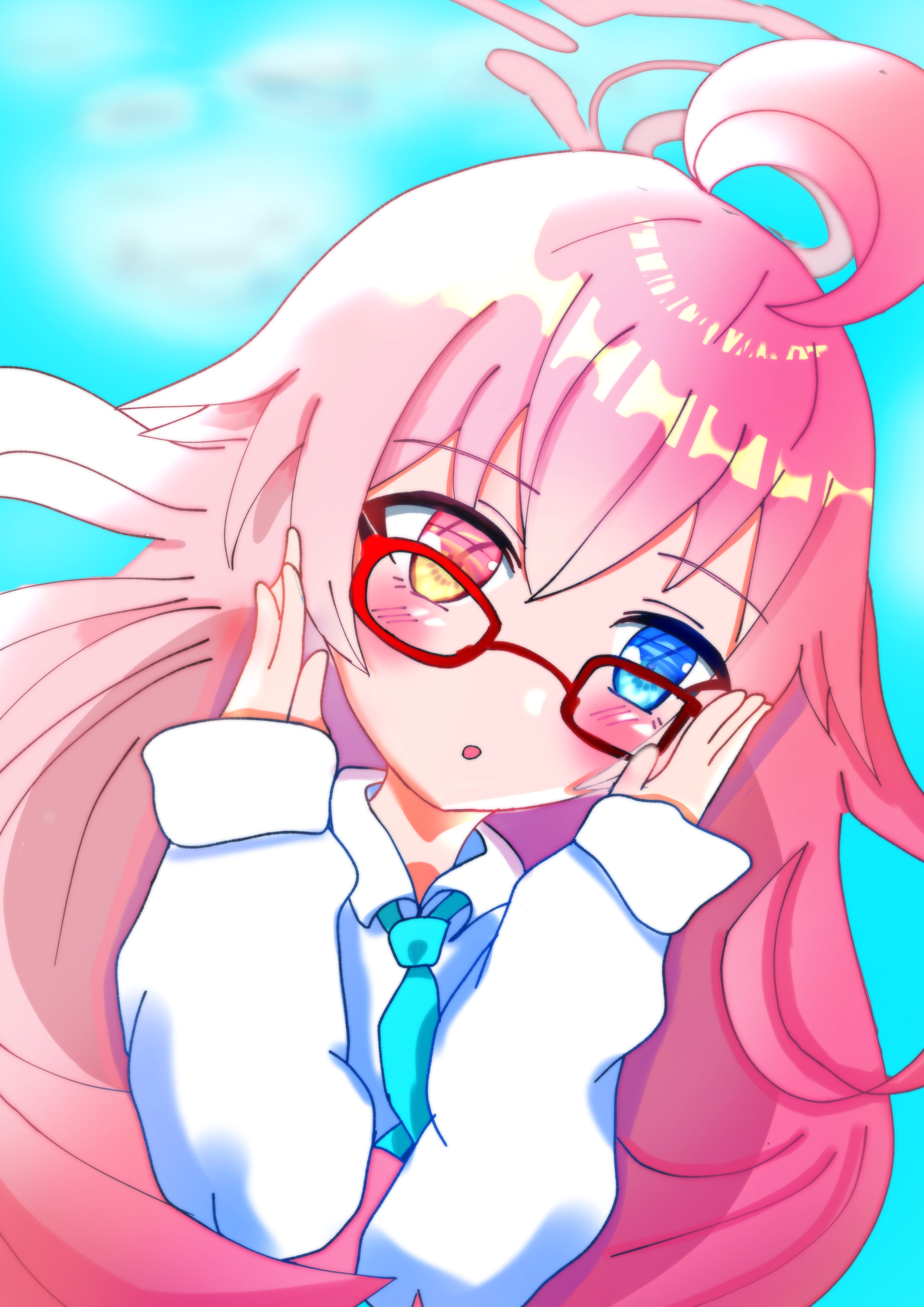 うへぇ、似合う〜先生〜？