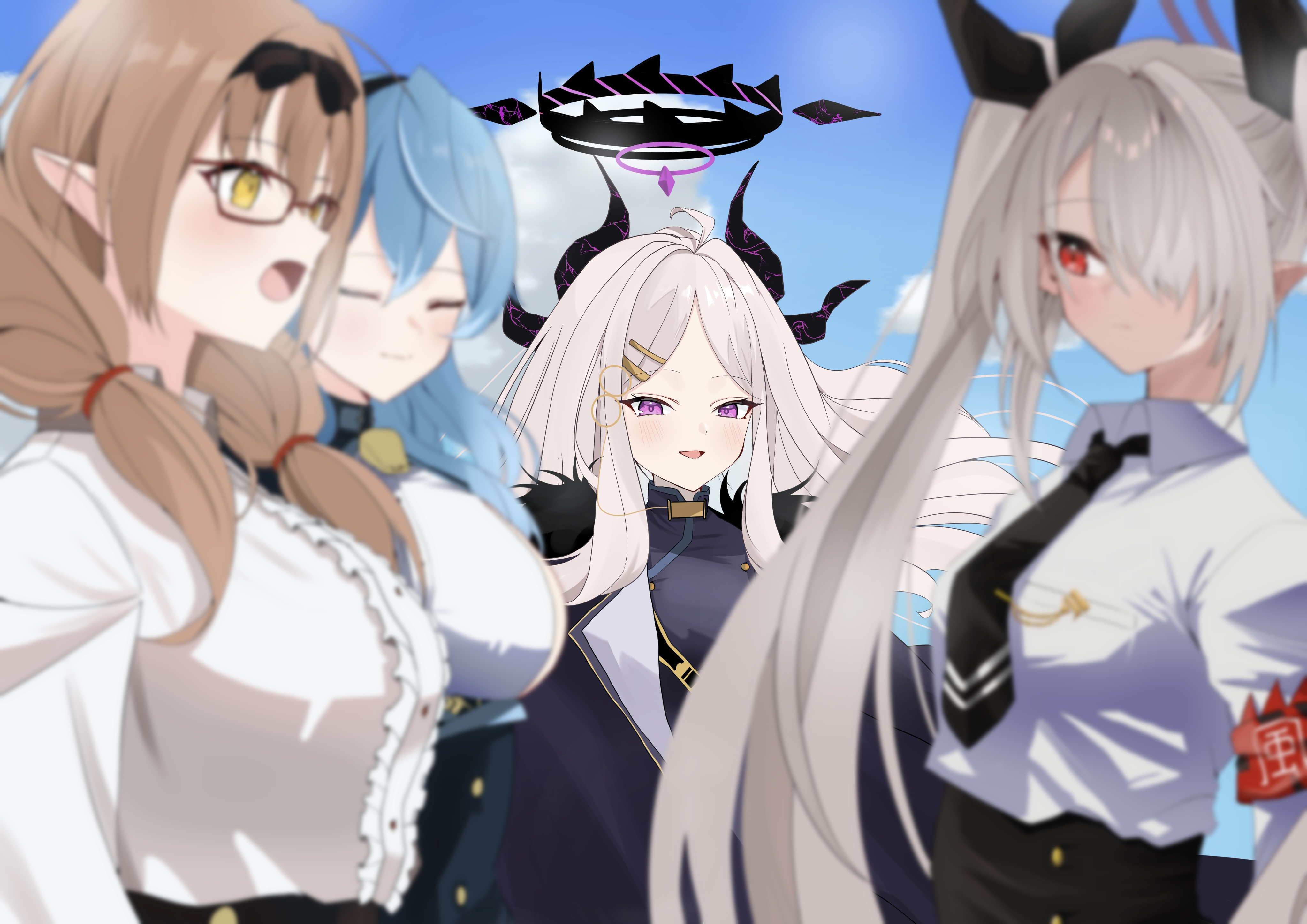 ヒナと目が合った