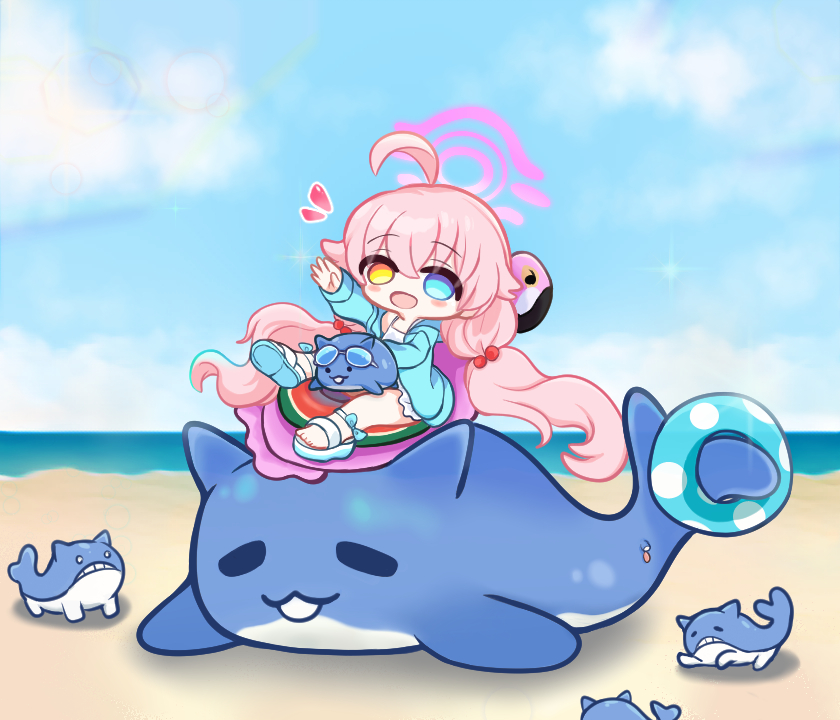 호시노&꼬맹이🐳 ホシノとちびネコクジラ
