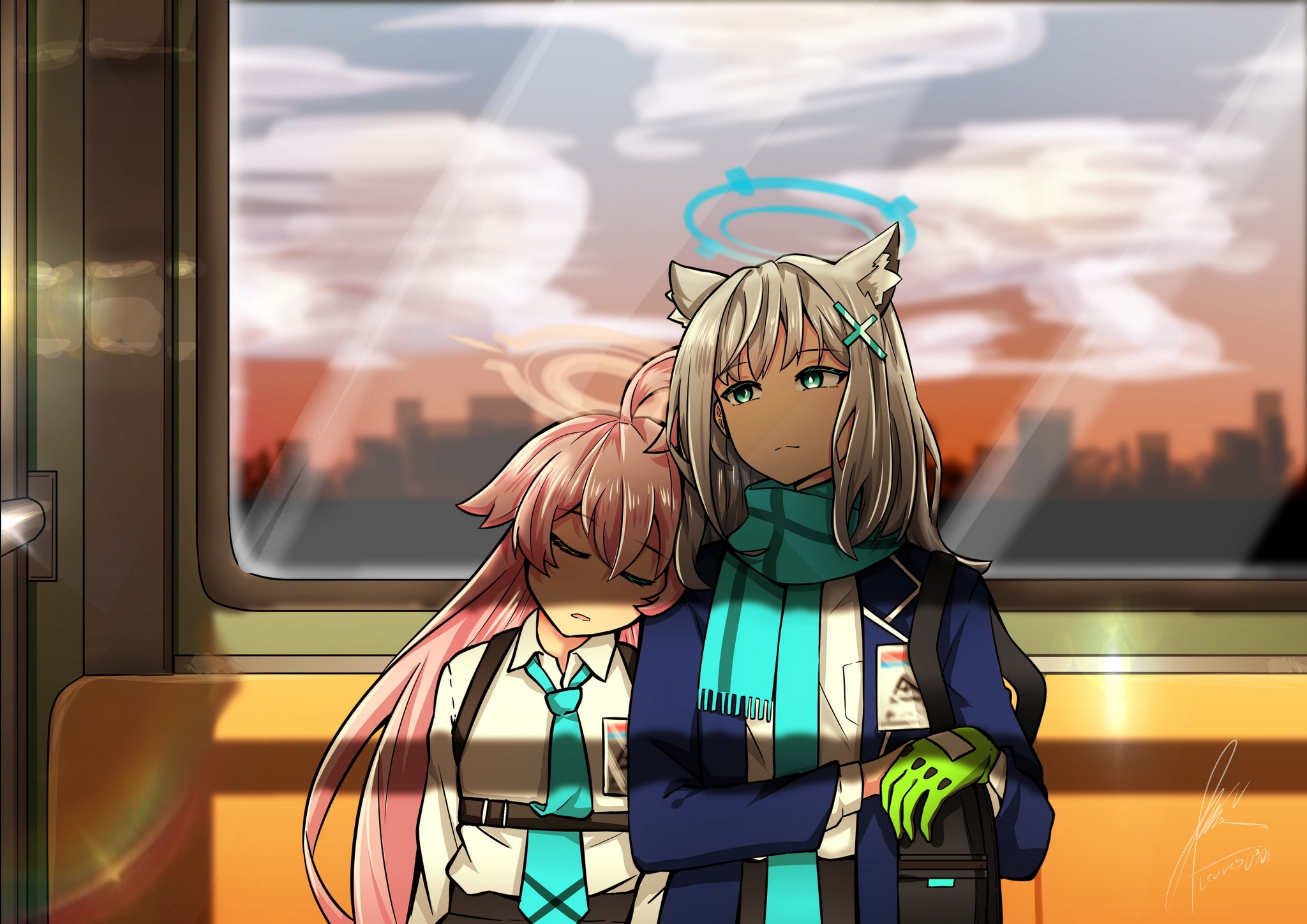 ホシノとシロコ