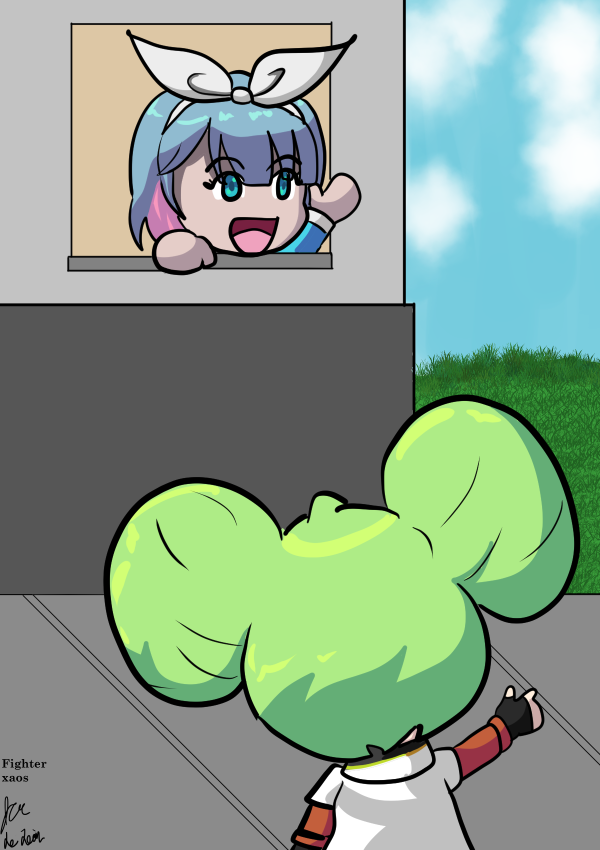 Arona says hi to Ai-Chan!