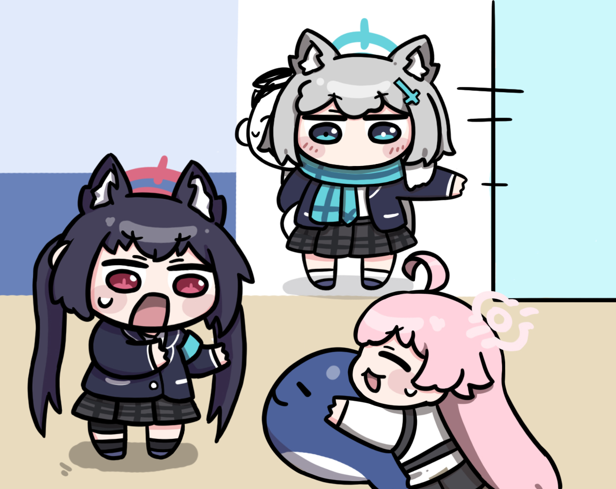 先輩が人を拉致してきたよ!!(선배가 사람을 납치해 왔어!!)