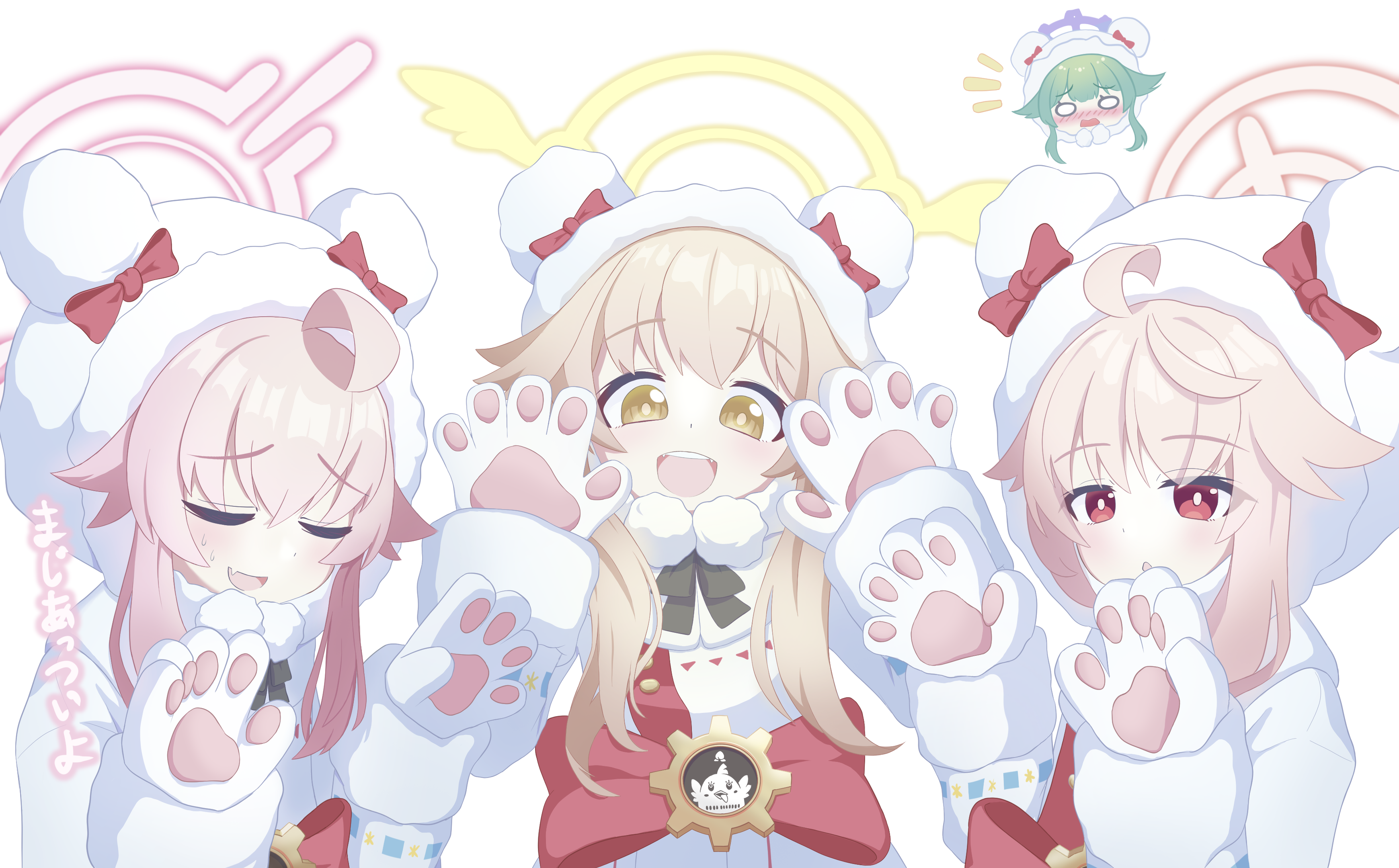 モミコスする外はね毛子たち
