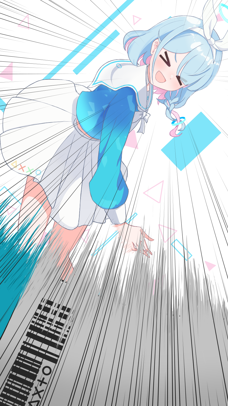 青封筒叩き付けアロナちゃん