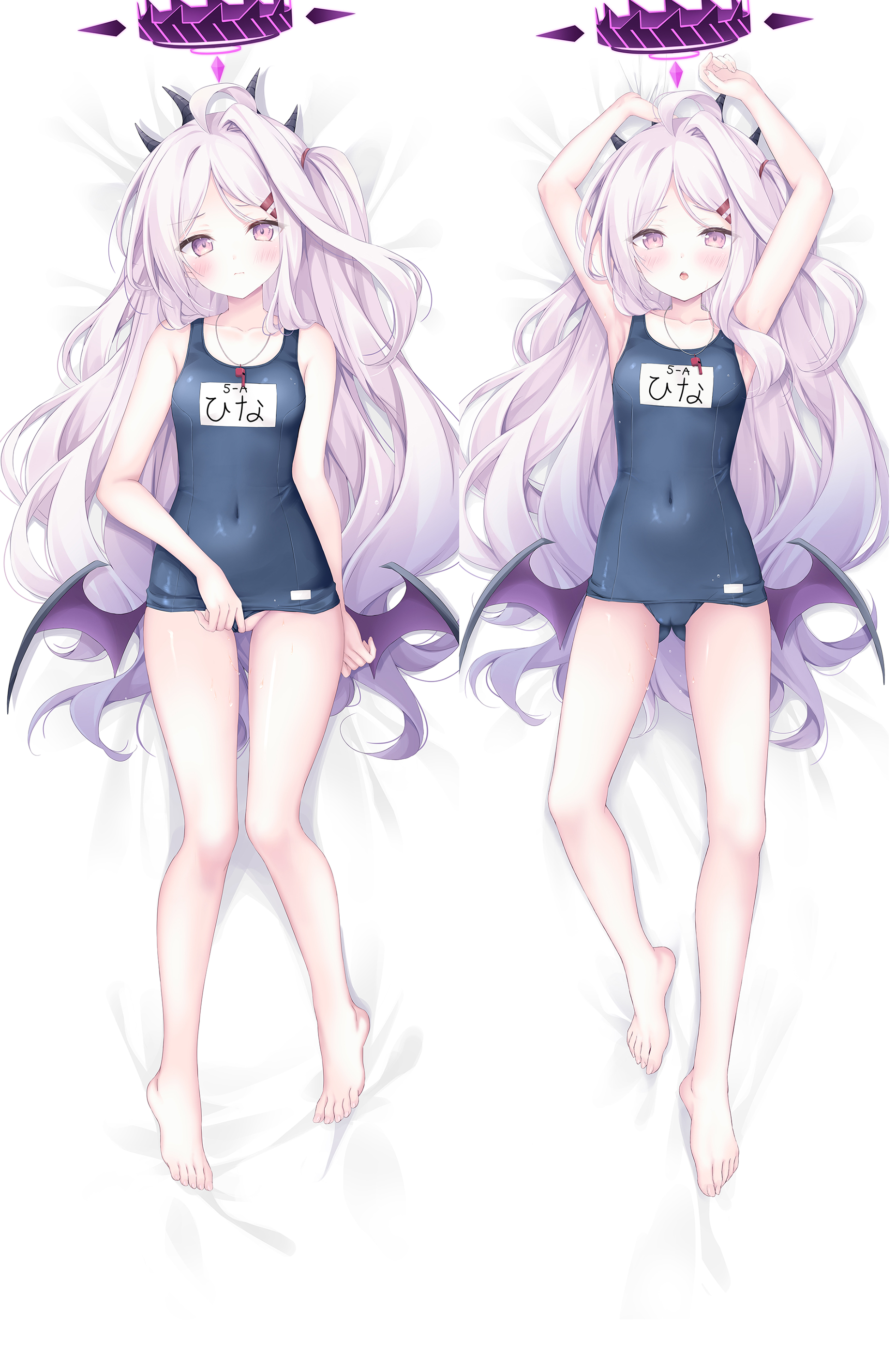 空崎ヒナちゃんスク水抱き枕カバー①
