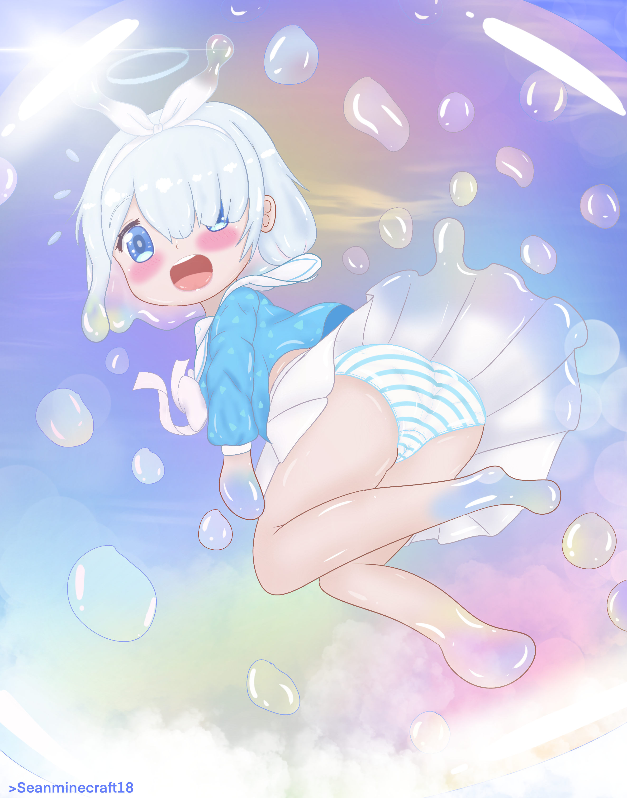 泡泡化的アロナちゃん