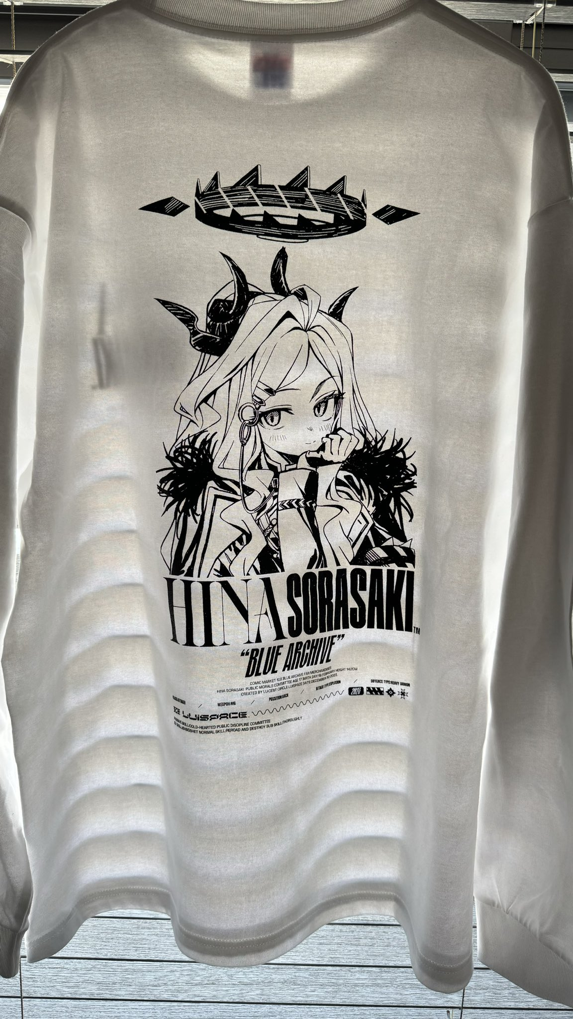 【通販】　ブルアカヒナ　ロングスリーブTシャツ【C103】