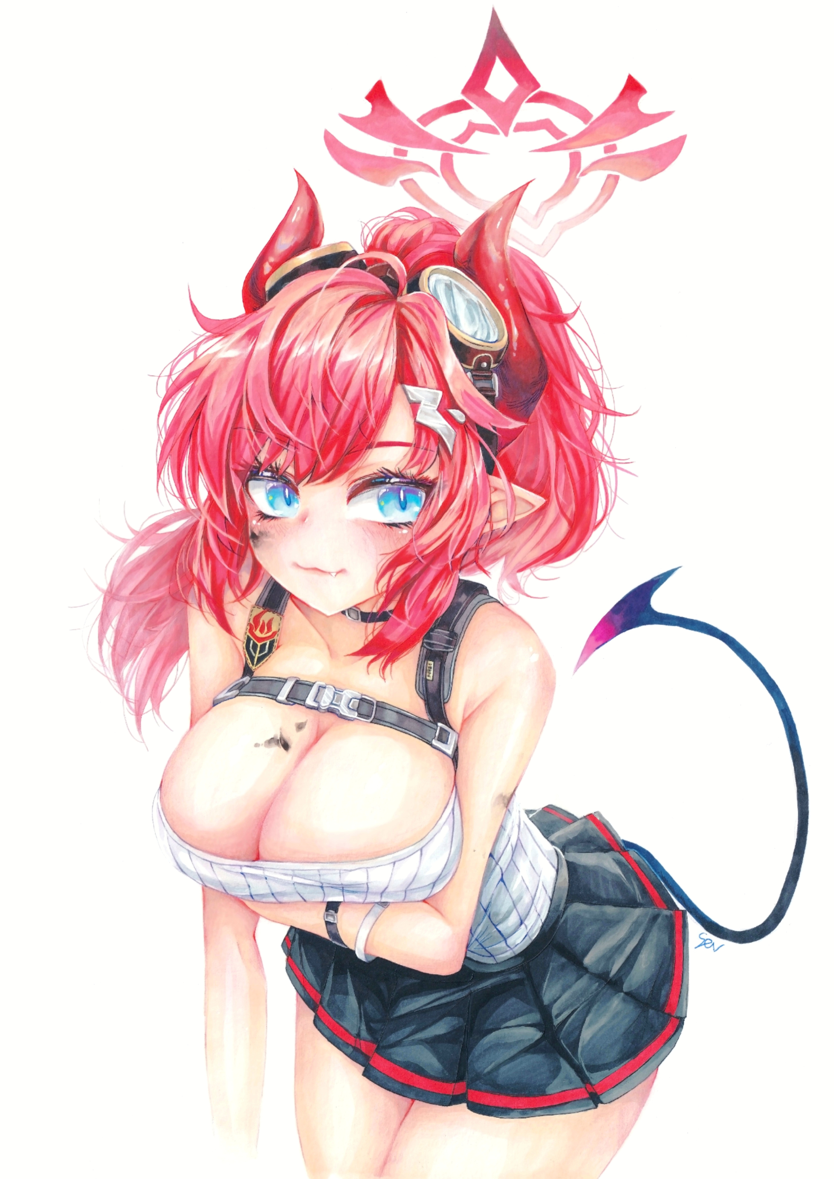 ブルアカ 手描き