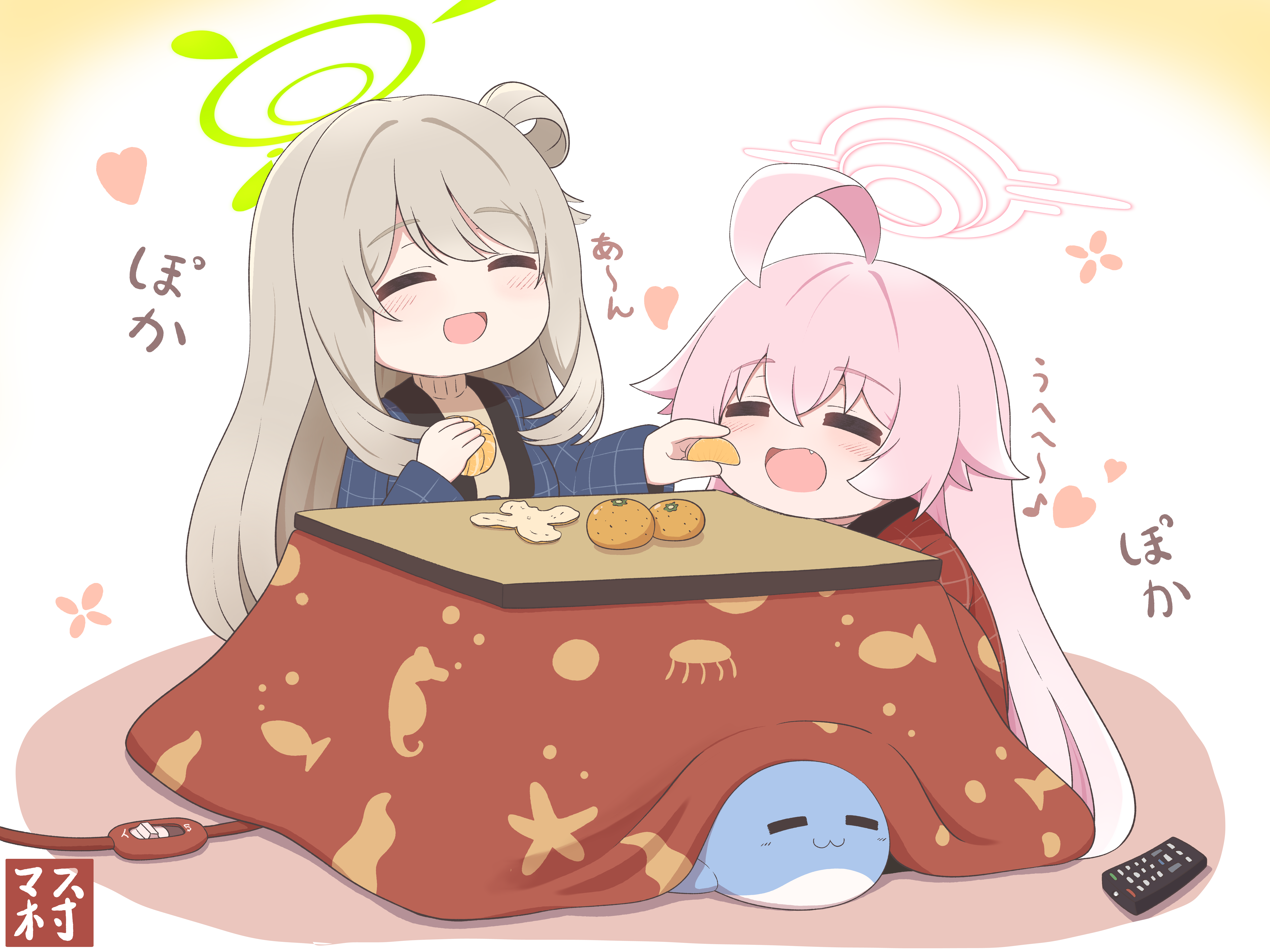こたつでのんびり